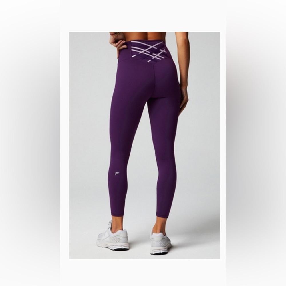 Fabletics Boost High-Waisted Leggings Plum Purple Sz M NWT